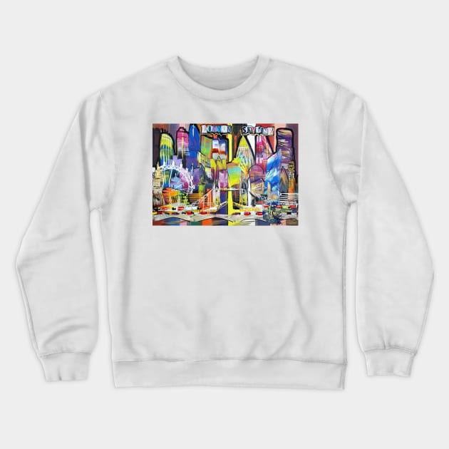 London Skyline 198 Crewneck Sweatshirt by artsale